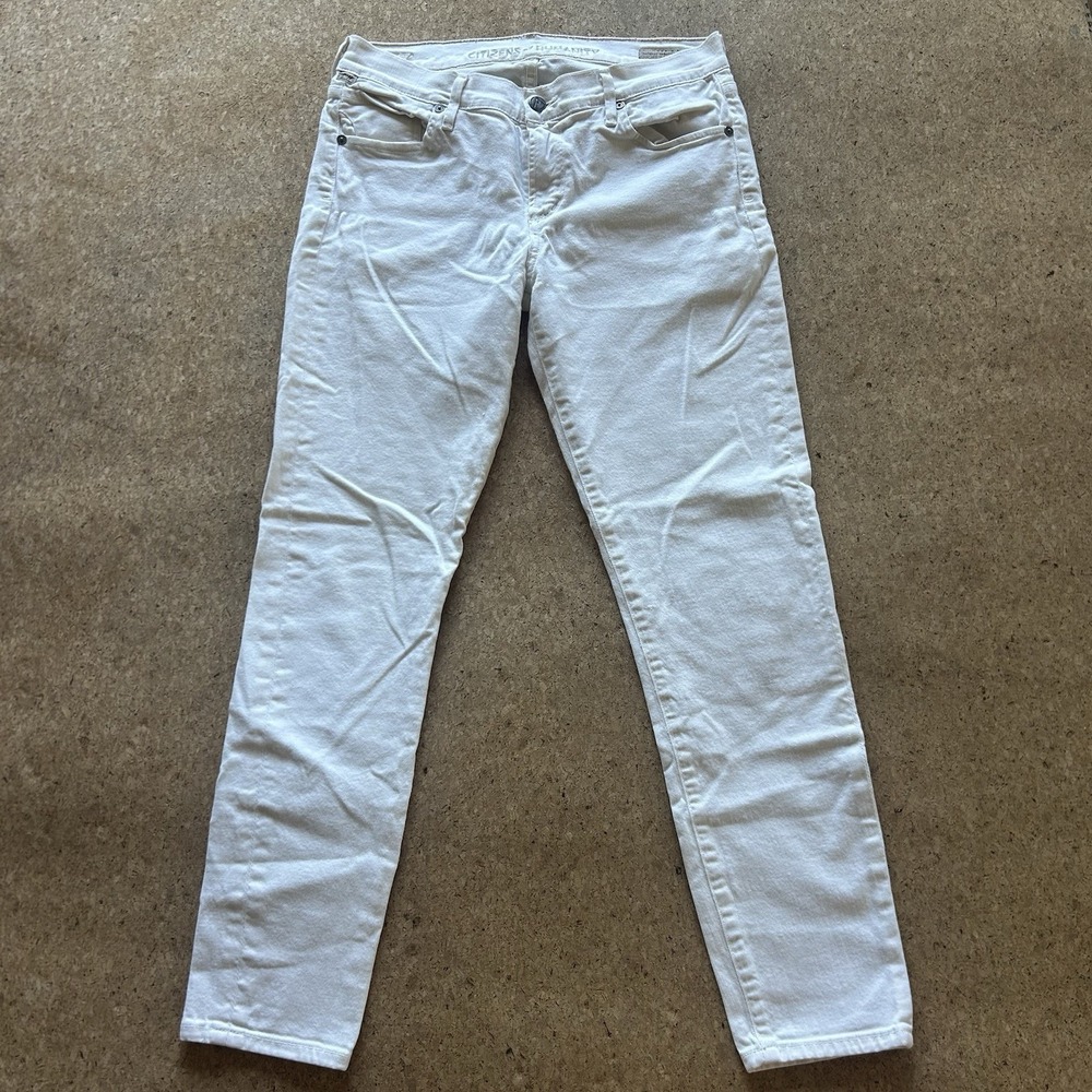 Citizens Of Humanity Jeans Womens White Thompson Skinny Sz 29 Reg